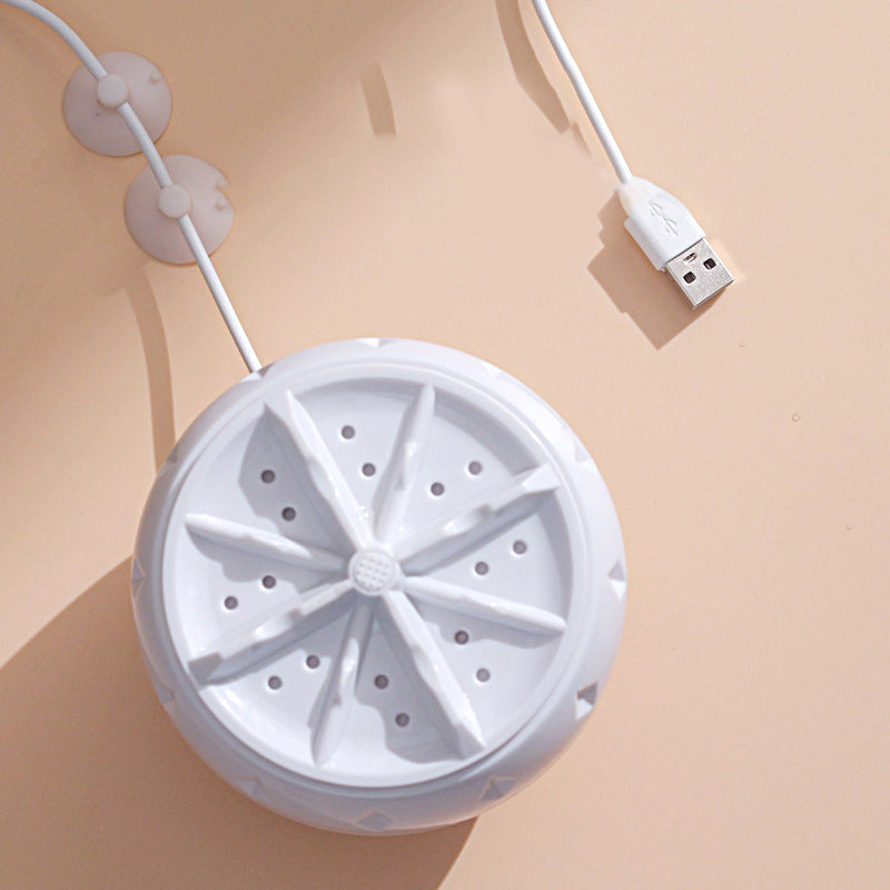 Vegetable Washer with Vortex Water Technology | USB-Powered 5V/2A | Waterproof Compact 10 x 7 cm, Fits Any Kitchen Drawer