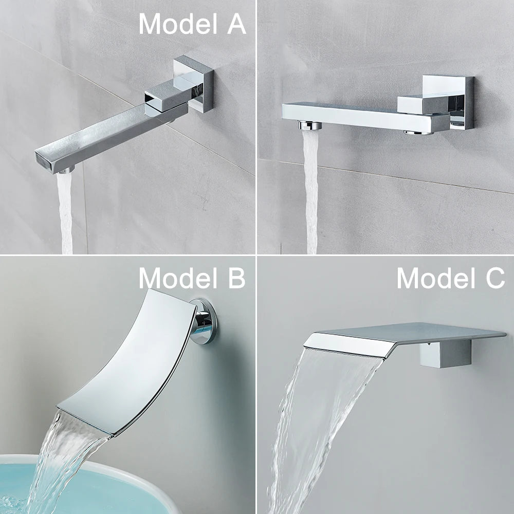 Versatile Shower System – Chrome Brass with Adjustable Rainfall Heads