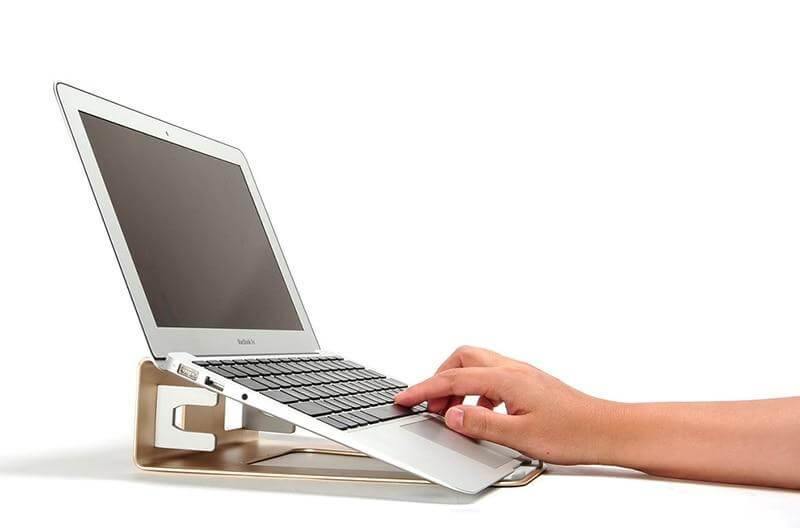 Vertical Laptop Stand for MacBook | 2-in-1 Convertible Dock &amp; Ergonomic Riser | Space-Saving Desk Accessory for Laptops