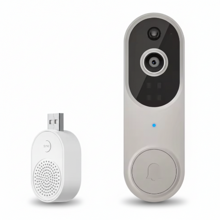 Video Doorbell Camera | HD Night Vision | Person Detection | Two-Way Audio | WiFi | Indoor Receiver