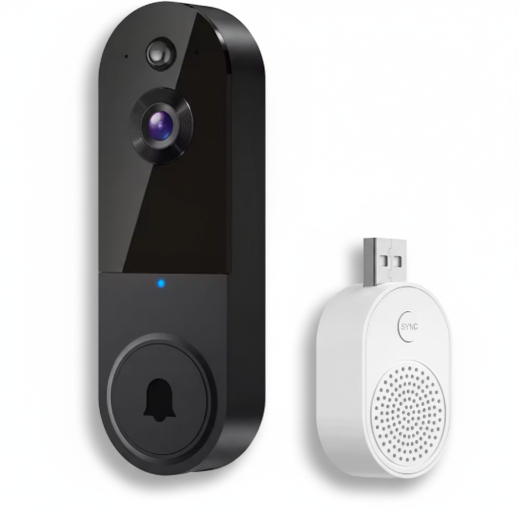 Video Doorbell Camera | HD Night Vision | Person Detection | Two-Way Audio | WiFi | Indoor Receiver