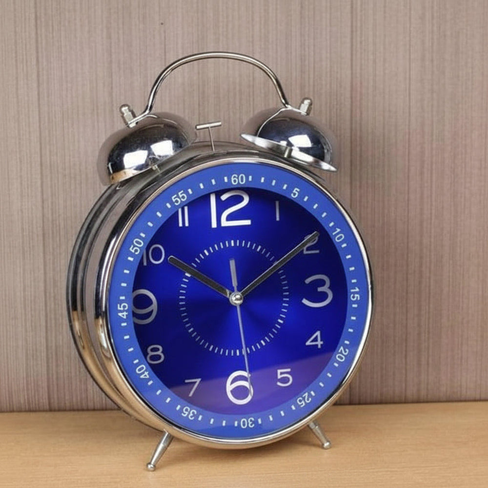 Vintage Double Bell Alarm Clock Loud Mechanical Chime