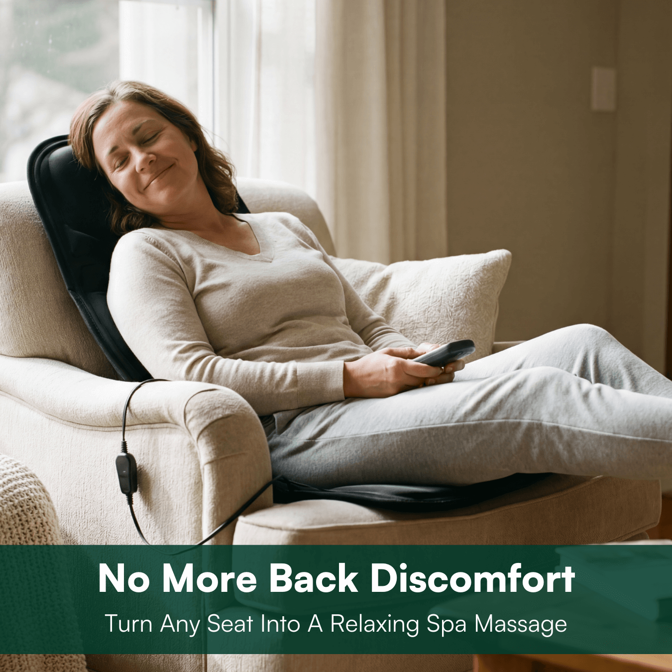 VitaComfort | Vehicle Seat Massager with Soothing Heat & Multiple Modes | Ultimate Relaxation for Home and Office 1