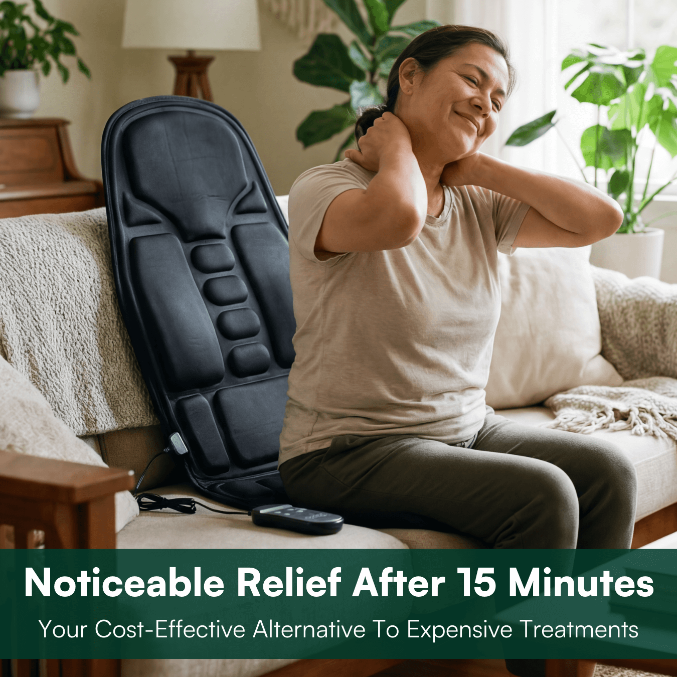 VitaComfort | Vehicle Seat Massager with Soothing Heat & Multiple Modes | Ultimate Relaxation for Home and Office 4