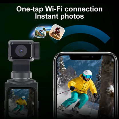 VlogPro | 4K Pocket Action Camera with 330° Auto Rotation | Compact Design for On-the-Go Filmmaking 4