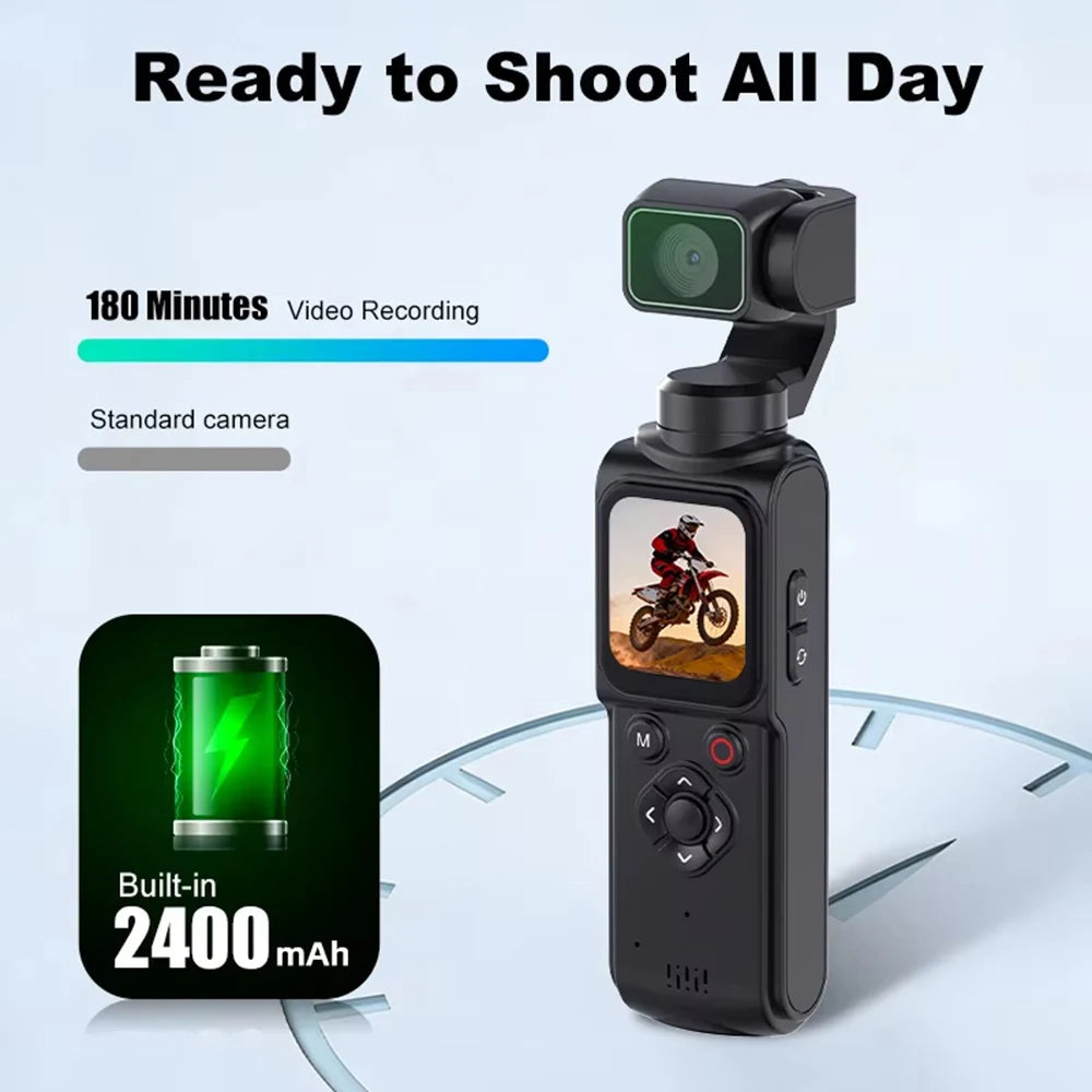 VlogPro | 4K Pocket Action Camera with 330° Auto Rotation | Compact Design for On-the-Go Filmmaking 5