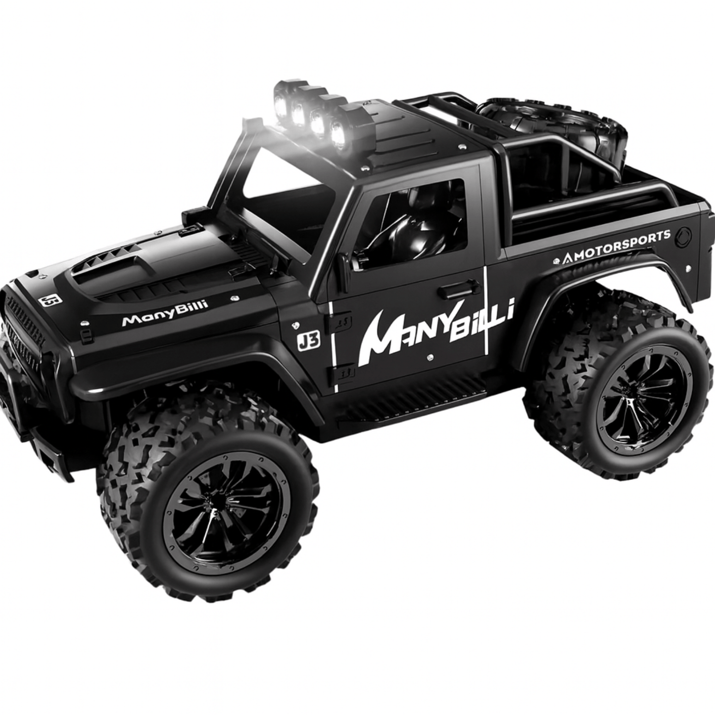 VorteX | Remote Control Car with All-Terrain Tires & LED Lights | 20 km/h Speed for Thrilling Offroad Adventures 1
