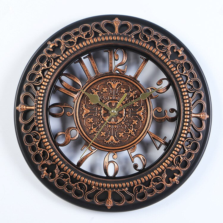 Wall Clock | Classic Vintage-Inspired Design for Living Room, Bedroom or Office | Reliable Long-Lasting Timekeeping