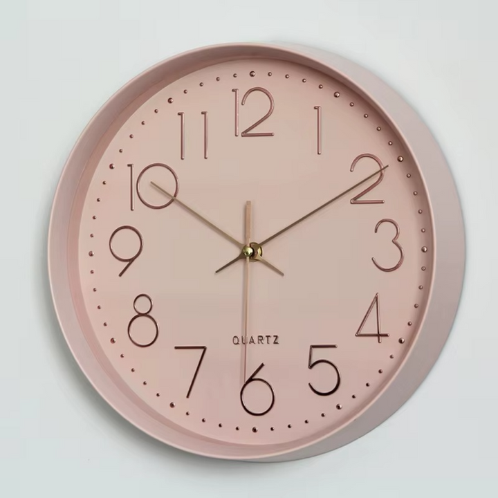 Wall Clock Silent Movement | Raised Numerals, Deep Rim