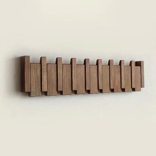 Wall Coat Rack | Fold Down Hooks, Space Saving Hallway Rail