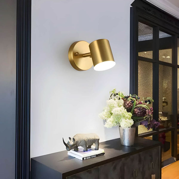 Wall Lamp Set of 2 | Gold or Black Shade, Warm or Cold White LED | Scandinavian Design, 8W Wall-Mounted Accent Light