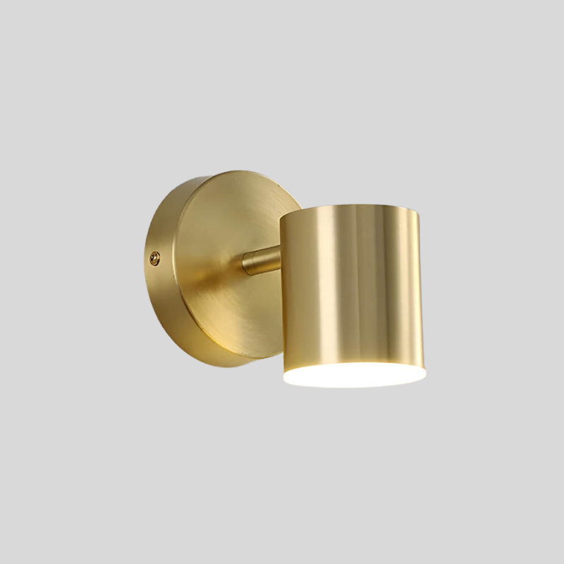 Wall Lamp Set of 2 | Gold or Black Shade, Warm or Cold White LED | Scandinavian Design, 8W Wall-Mounted Accent Light