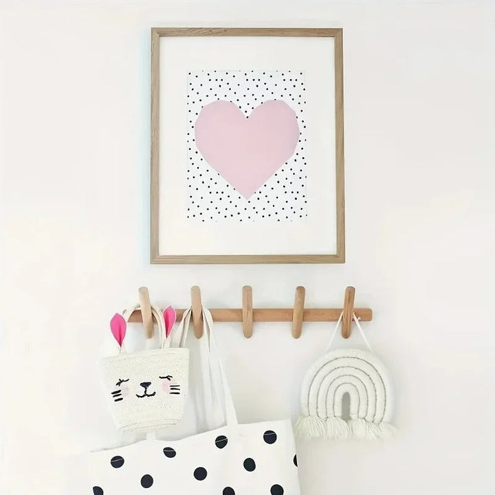 Wall Rack Organiser | Angled Pegs, Graduated Lengths