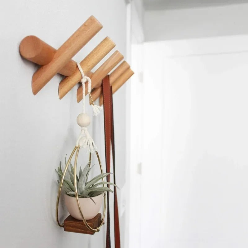 Wall Rack Organiser | Angled Pegs, Graduated Lengths