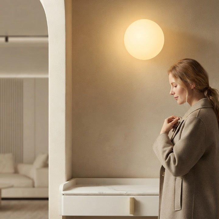 Wall Lamp Glass Sphere Modern – Minimalist Wall Light 2