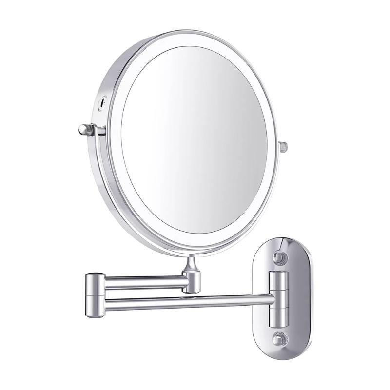 Wall Mounted Makeup Mirror | Double Sided Magnifying Swivel Extendable Arm 0