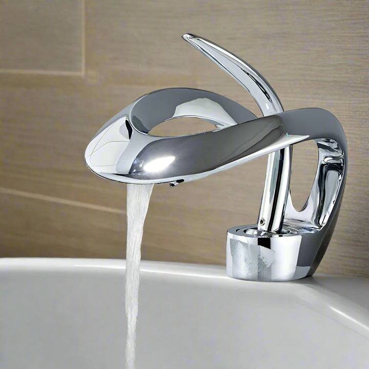 Waterfall Bathroom Faucet | Premium Brass Finish for Modern Vanities