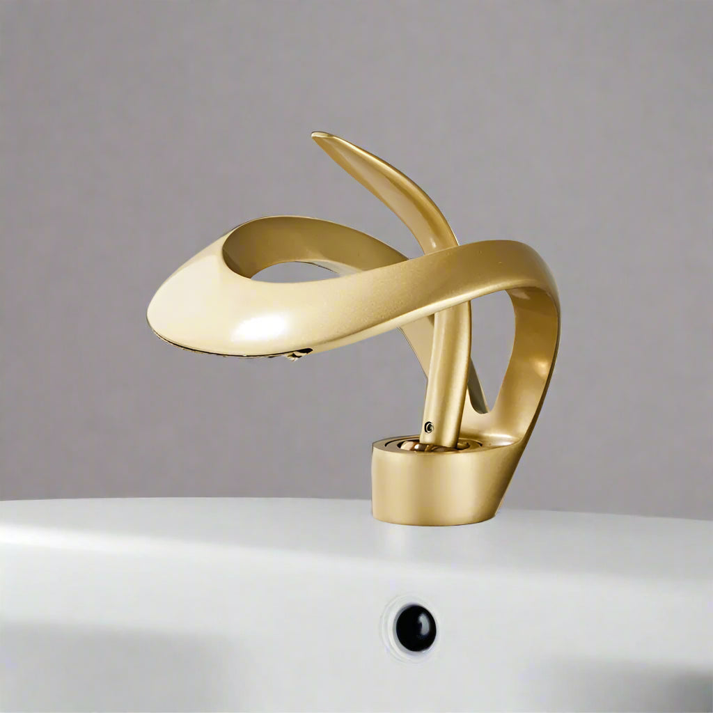 Waterfall Bathroom Faucet | Premium Brass Finish for Modern Vanities