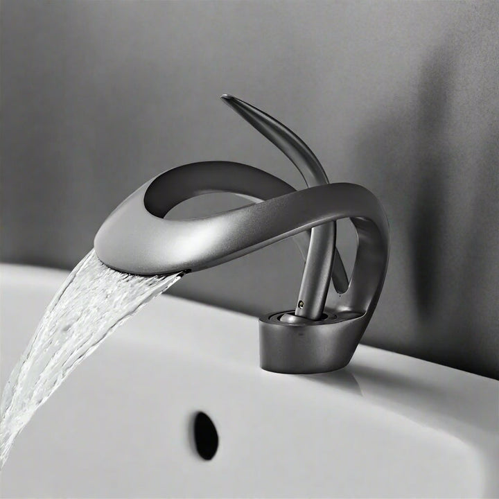 Waterfall Bathroom Faucet | Premium Brass Finish for Modern Vanities