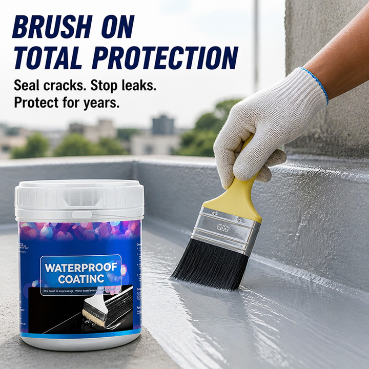 Waterproof Coating for Walls, Roofs and Facades | 600 g Covers Up to 59 Sq Ft | UV-Resistant Weatherproof Seal