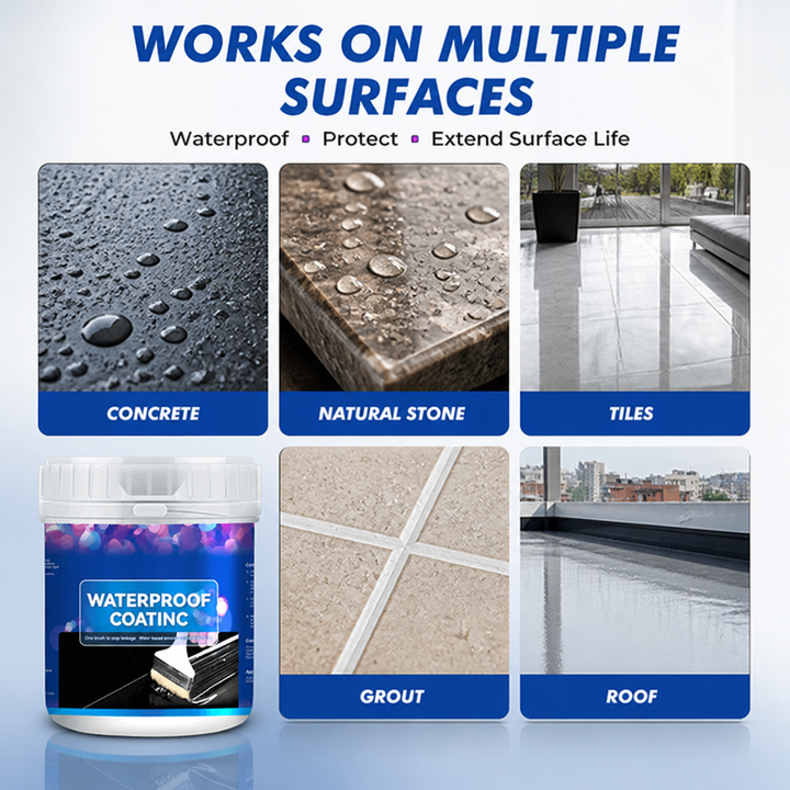Waterproof Coating for Walls, Roofs and Facades | 600 g Covers Up to 59 Sq Ft | UV-Resistant Weatherproof Seal