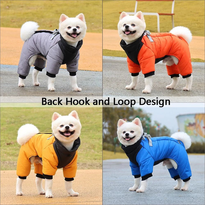 Waterproof Dog Jacket for Winter | Adjustable Fit with Insulated Lining | Windproof Shell for Small and Medium Breeds