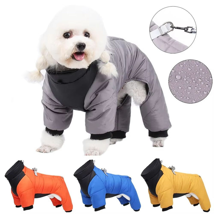 Waterproof Dog Jacket for Winter | Adjustable Fit with Insulated Lining | Windproof Shell for Small and Medium Breeds