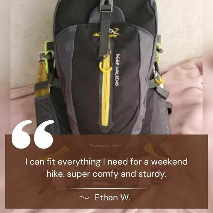 Waterproof Hiking Backpack | 40L, Padded Shoulder Harness