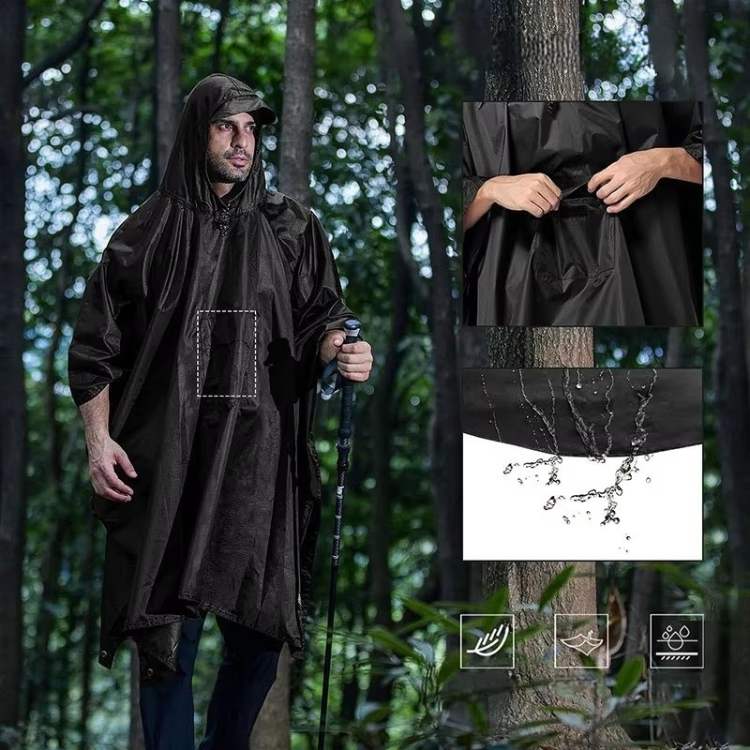 Waterproof Trekking Poncho | Compact Pouch, Universal Fit | All-Weather Protection for Hiking, Camping &amp; Emergency Shelter