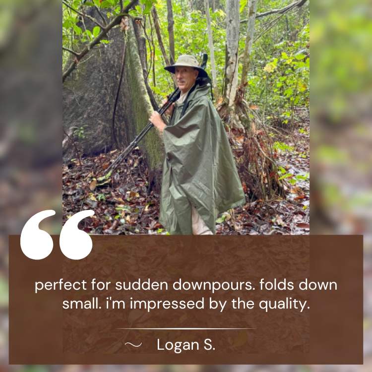 Waterproof Trekking Poncho | Compact Pouch, Universal Fit | All-Weather Protection for Hiking, Camping &amp; Emergency Shelter