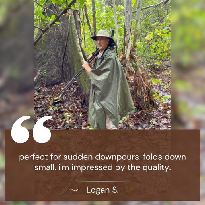 Waterproof Trekking Poncho | Compact Pouch, Universal Fit | All-Weather Protection for Hiking, Camping &amp; Emergency Shelter