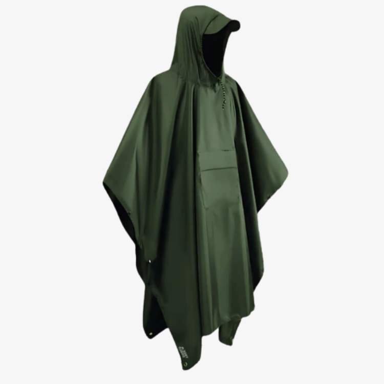 Waterproof Trekking Poncho | Compact Pouch, Universal Fit | All-Weather Protection for Hiking, Camping &amp; Emergency Shelter