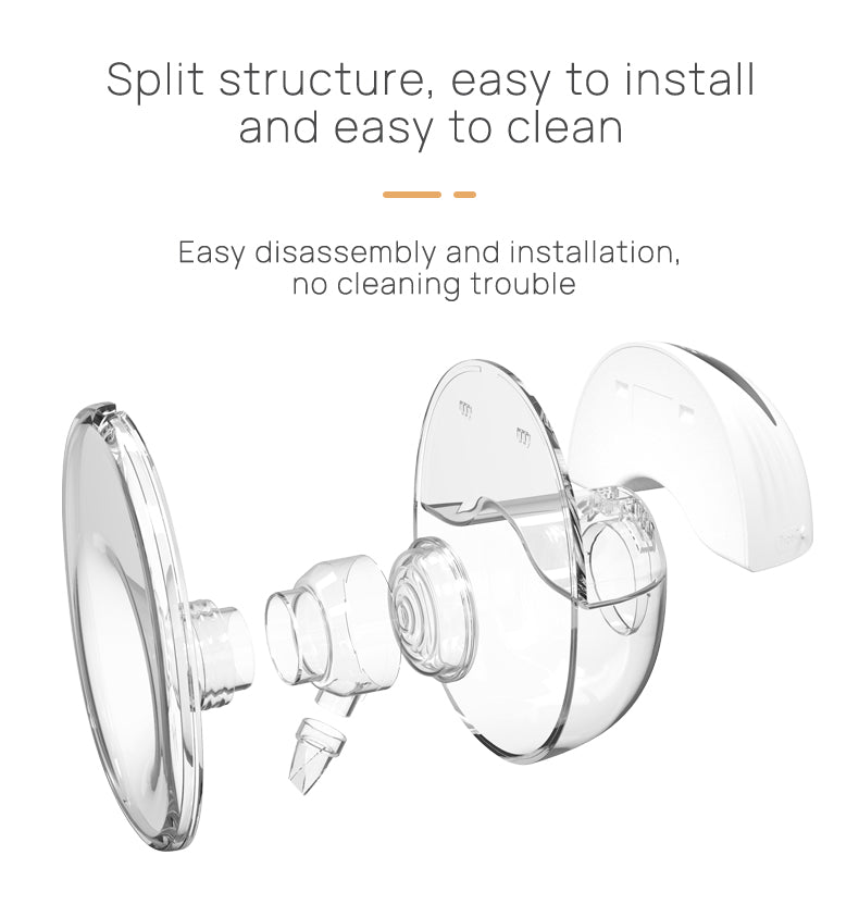 Wearable Electric Breast Pump | 4 Modes &amp; 12 Levels | 210ml | BPA-Free Silicone | USB Rechargeable