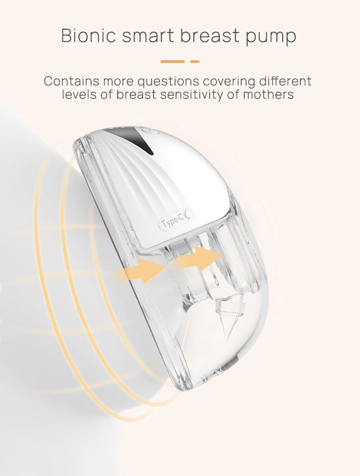 Wearable Electric Breast Pump | 4 Modes &amp; 12 Levels | 210ml | BPA-Free Silicone | USB Rechargeable