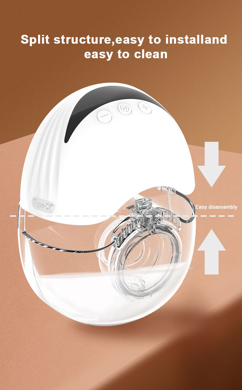 Wearable Electric Breast Pump | 4 Modes &amp; 12 Levels | 210ml | BPA-Free Silicone | USB Rechargeable