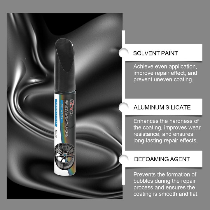 Wheel Paint Pen | Black Touch-Up Paint Pen Set for Car Wheels &amp; Rims