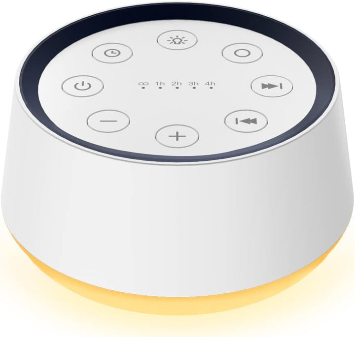 White Noise Sound Machine | 30 Soothing Sounds &amp; Night Light | Timer, Memory Function &amp; Portable Design for Home Use