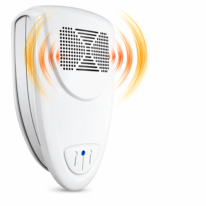 Ultrasonic Pest Repeller Device | Chemical-Free Bed Bug and Insect Deterrent | Safe for Kids and Pets, No Spray Needed