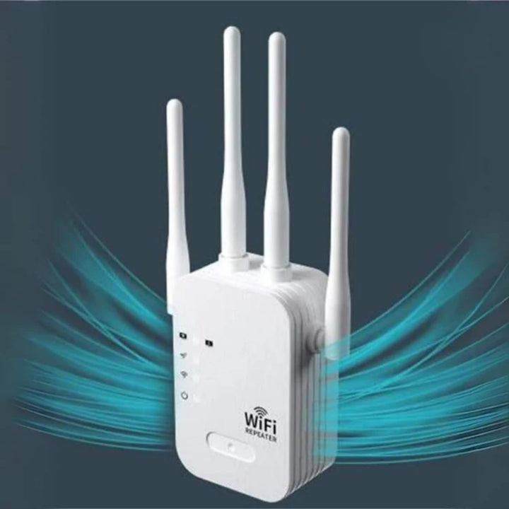 WiFi Booster Outdoor Long-Range | Dual-Band 2.4GHz/5GHz up to 1200Mbps | Extends Coverage to Garden and Garage