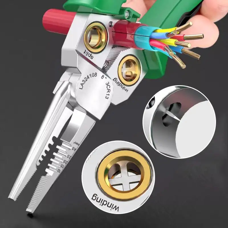 Wire Stripper | Multi-Function Cutter Tool with Built-In Light