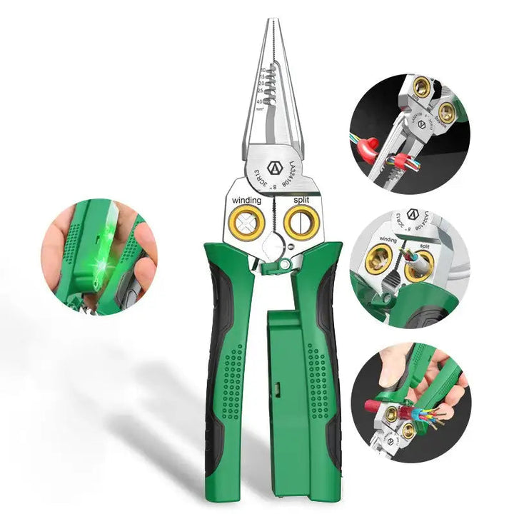 Wire Stripper | Multi-Function Cutter Tool with Built-In Light