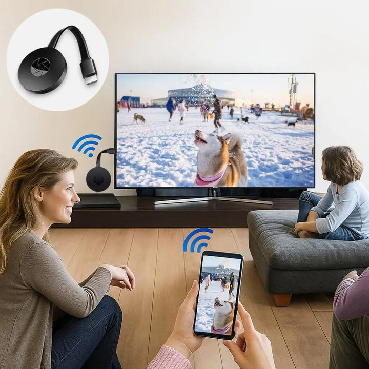 Wireless 1080p Mirror Adapter | HDMI Screen Mirroring Dongle for TV