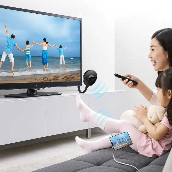 Wireless 1080p Mirror Adapter | HDMI Screen Mirroring Dongle for TV