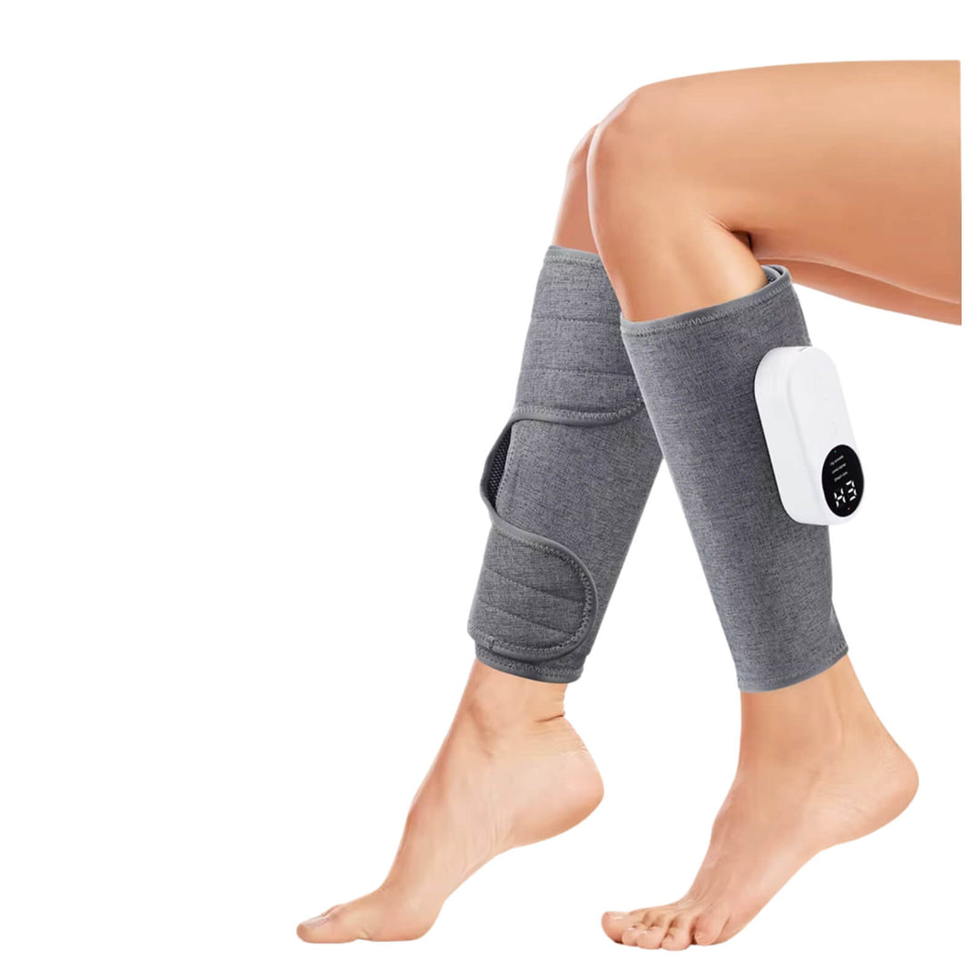 Wireless Air Compression Leg Massager | Rhythmic Compression | 15-Min Timer | Portable | Rechargeable