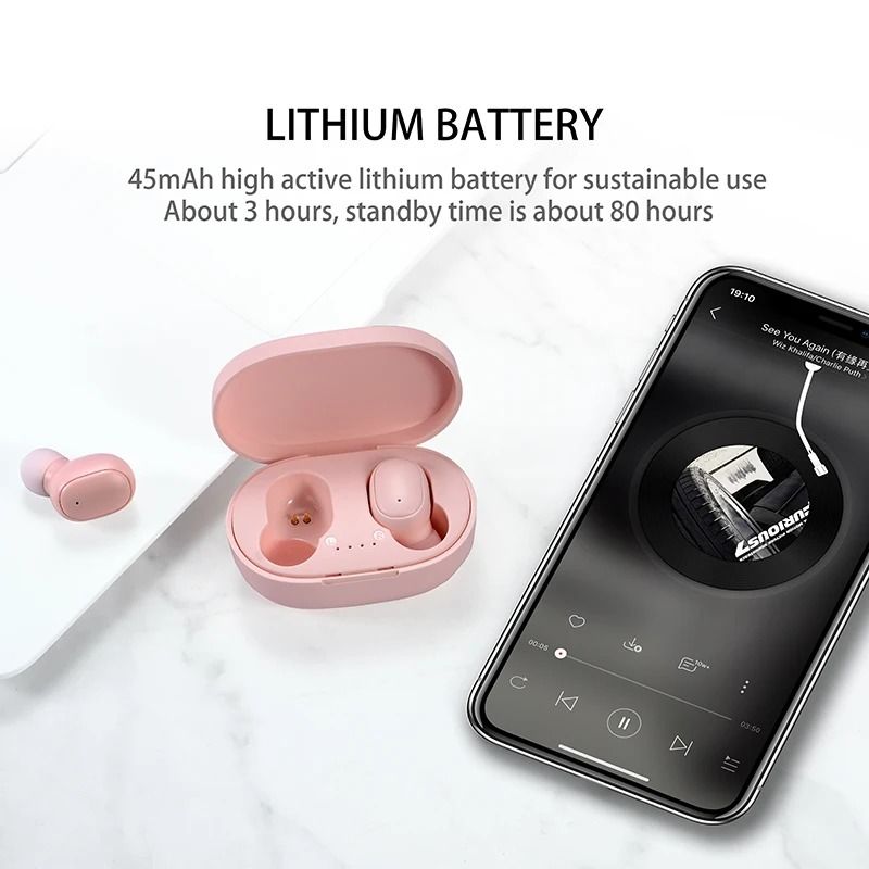 Wireless Earbuds Bluetooth 5.0 | Touch Control, IPX5 Water Resistant | Charging Case with 280 mAh Battery for All Day Use