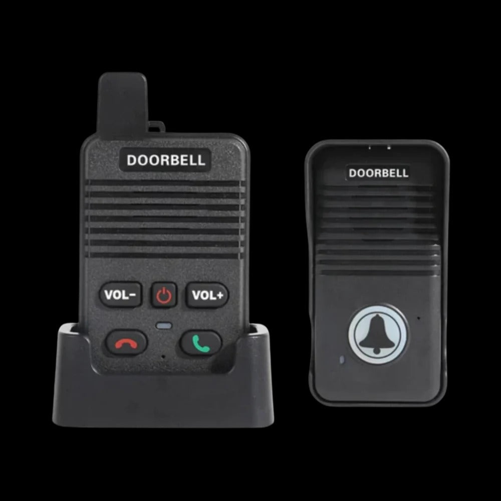 Wireless Intercom Doorbell | Hands-Free Two-Way Audio | Waterproof Design with 304.8m Range & Multi-Unit Ringtones