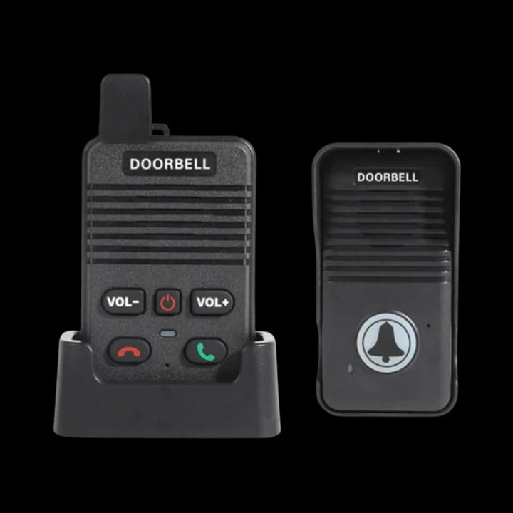 Wireless Intercom Doorbell | Hands-Free Two-Way Audio | Waterproof Design with 304.8m Range &amp; Multi-Unit Ringtones
