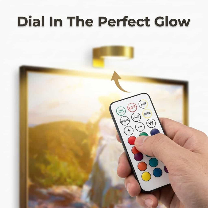 Wireless LED Wall Light | 13 Colour Modes, Tool-Free Mounting | 1500mAh Battery, 10-Hour Cordless Wall Decor Lighting