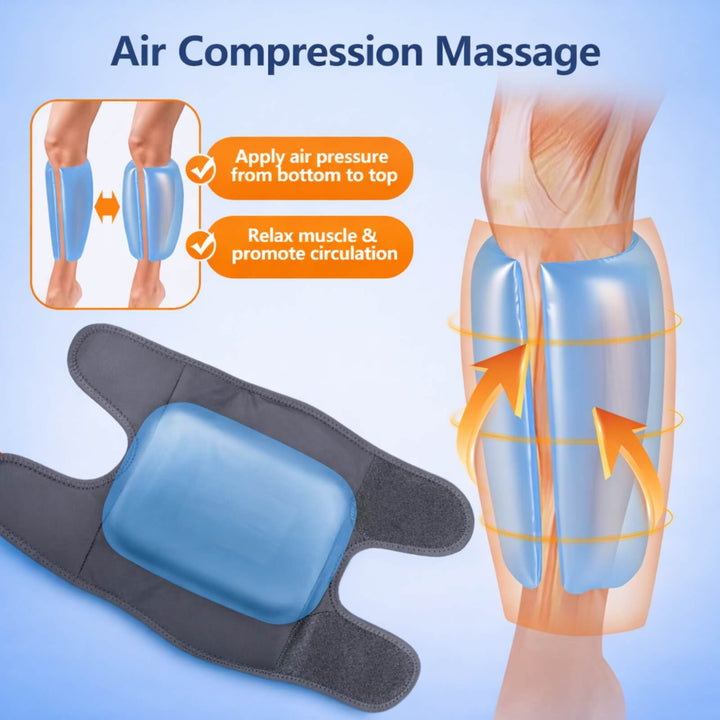 Wireless Leg Massager | Air Compression | 4 Modes &amp; 8 Intensity Levels | Heat | Cordless