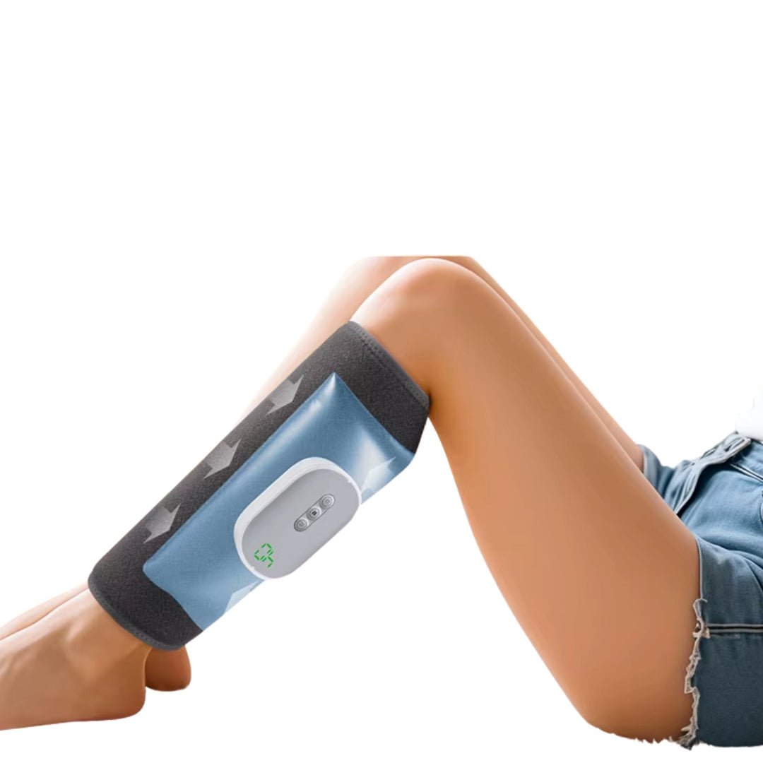 Wireless Leg Massager | Air Compression | 4 Modes & 8 Intensity Levels | Heat | Cordless